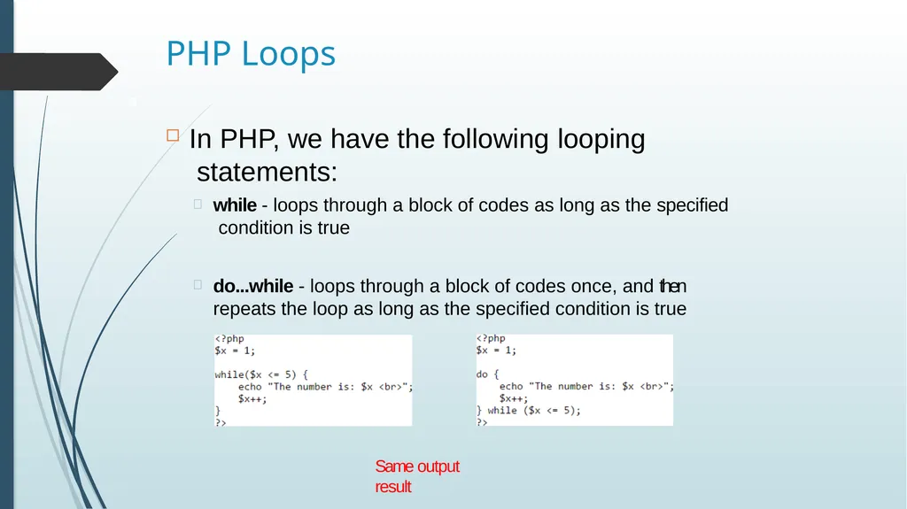 SEEM 4540 Tutorial 4 Basic PHP based on w3Schools - slide 17 of 22