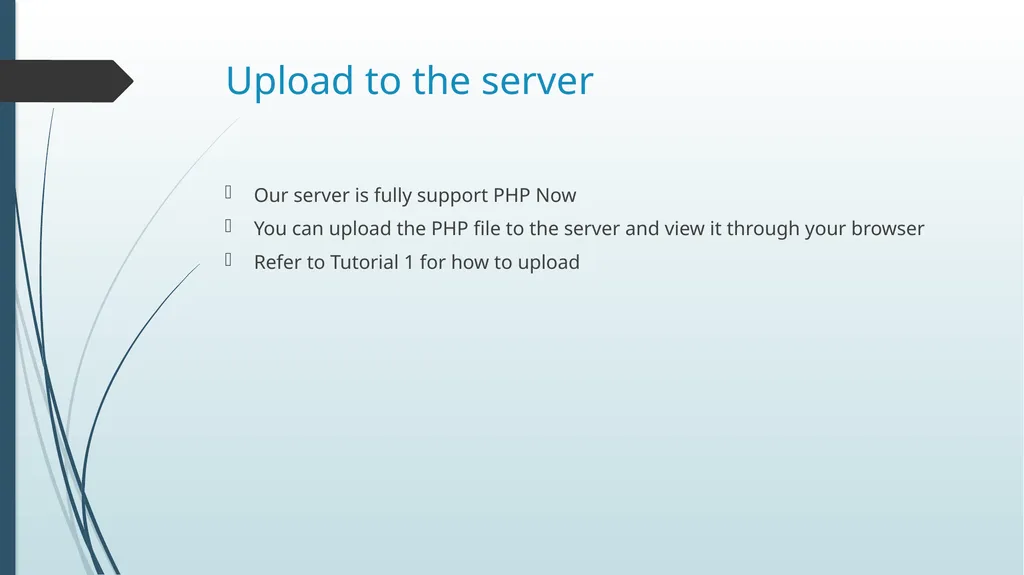 SEEM 4540 Tutorial 4 Basic PHP based on w3Schools - slide 6 of 22