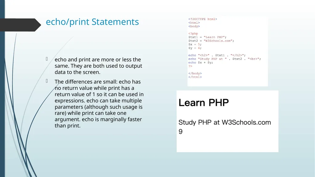 SEEM 4540 Tutorial 4 Basic PHP based on w3Schools - slide 9 of 22