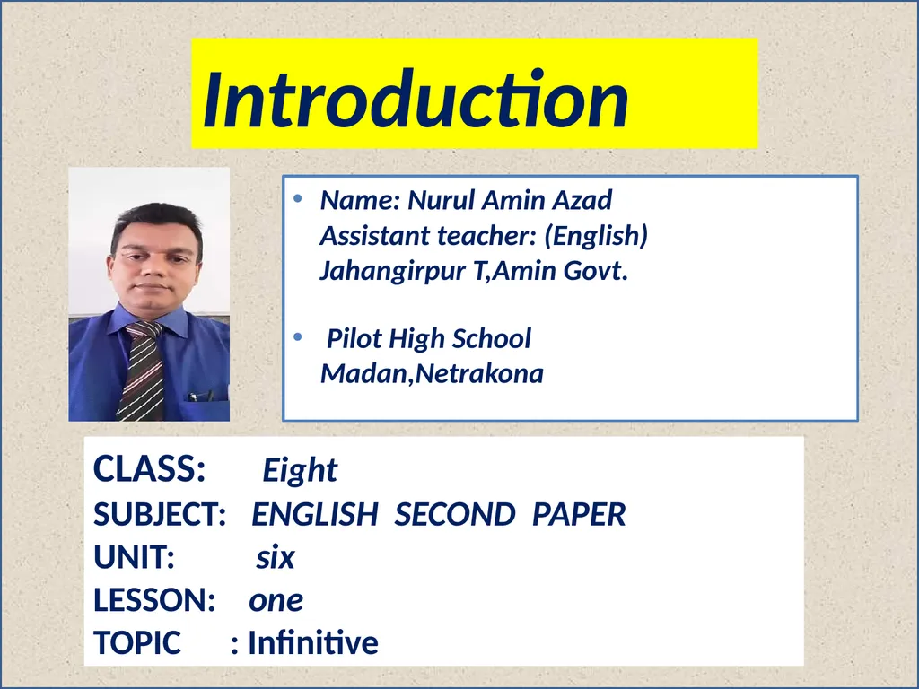 WELCOME HOW ARE YOU ? Introduction Name: Nurul - slide 2 of 19