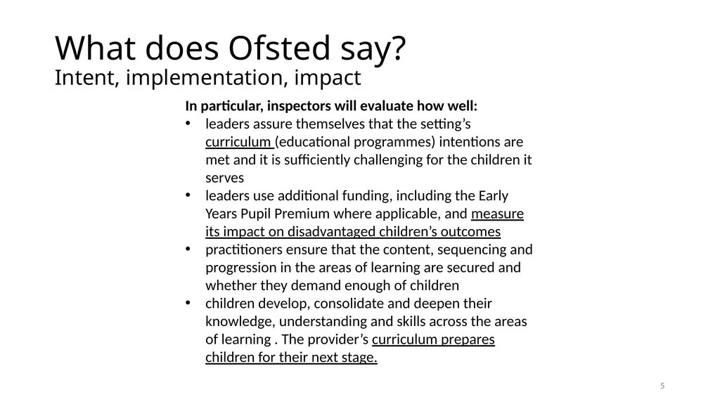 Narrowing the Gap in Early Years Closing the gap - slide 5 of 17