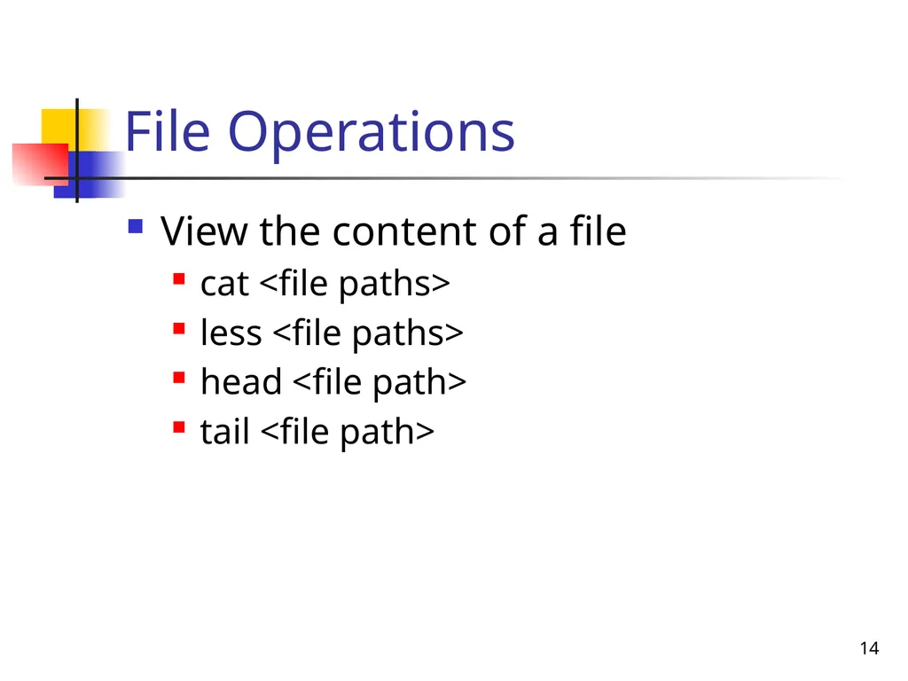 1 SEEM3460 Tutorial Unix Introduction 2 - slide 14 of 19