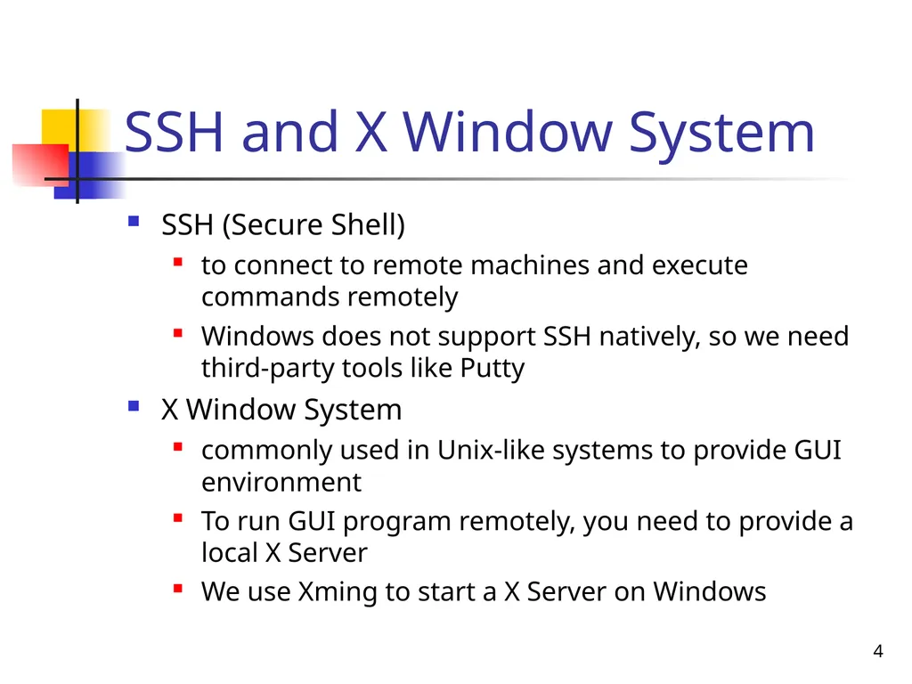 1 SEEM3460 Tutorial Unix Introduction 2 - slide 4 of 19