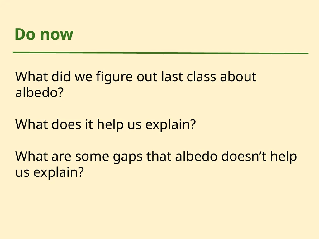 HS Climate Resiliency Unit Lesson 4 Do now What - slide 2 of 16