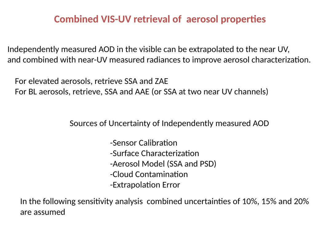 Fourth TEMPO Science Team Meeting Retrieving - slide 7 of 16