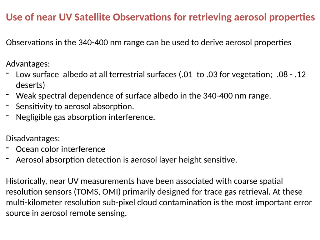 Fourth TEMPO Science Team Meeting Retrieving - slide 2 of 16