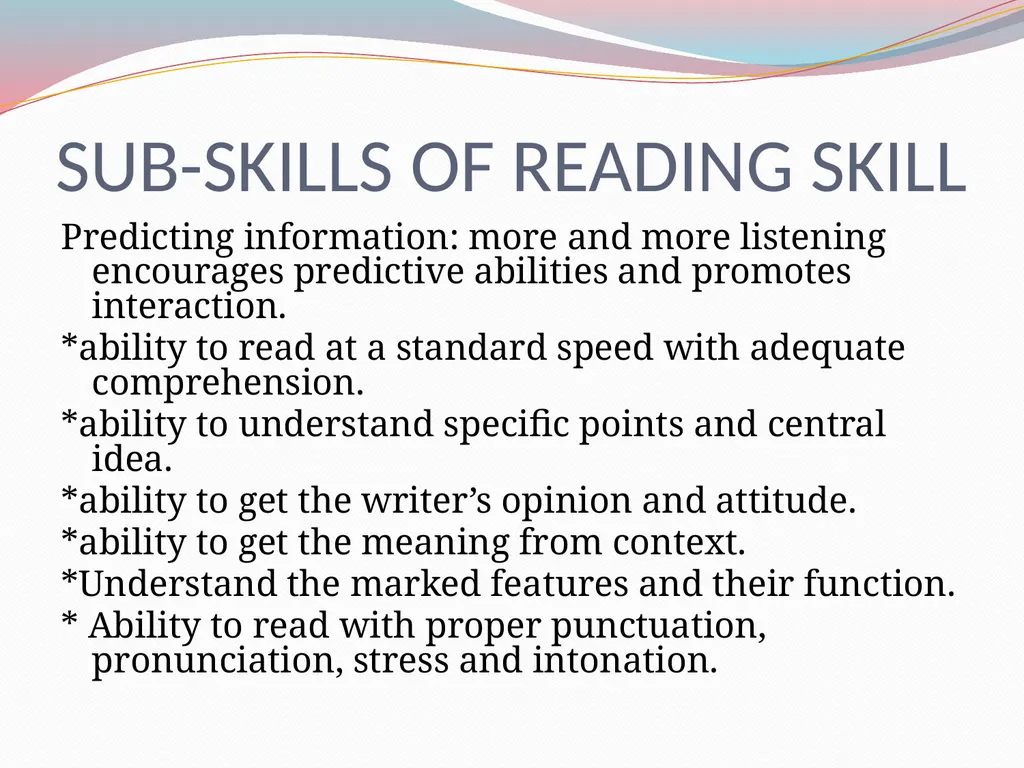 Ways we read… skimming extensive intensive - slide 3 of 13