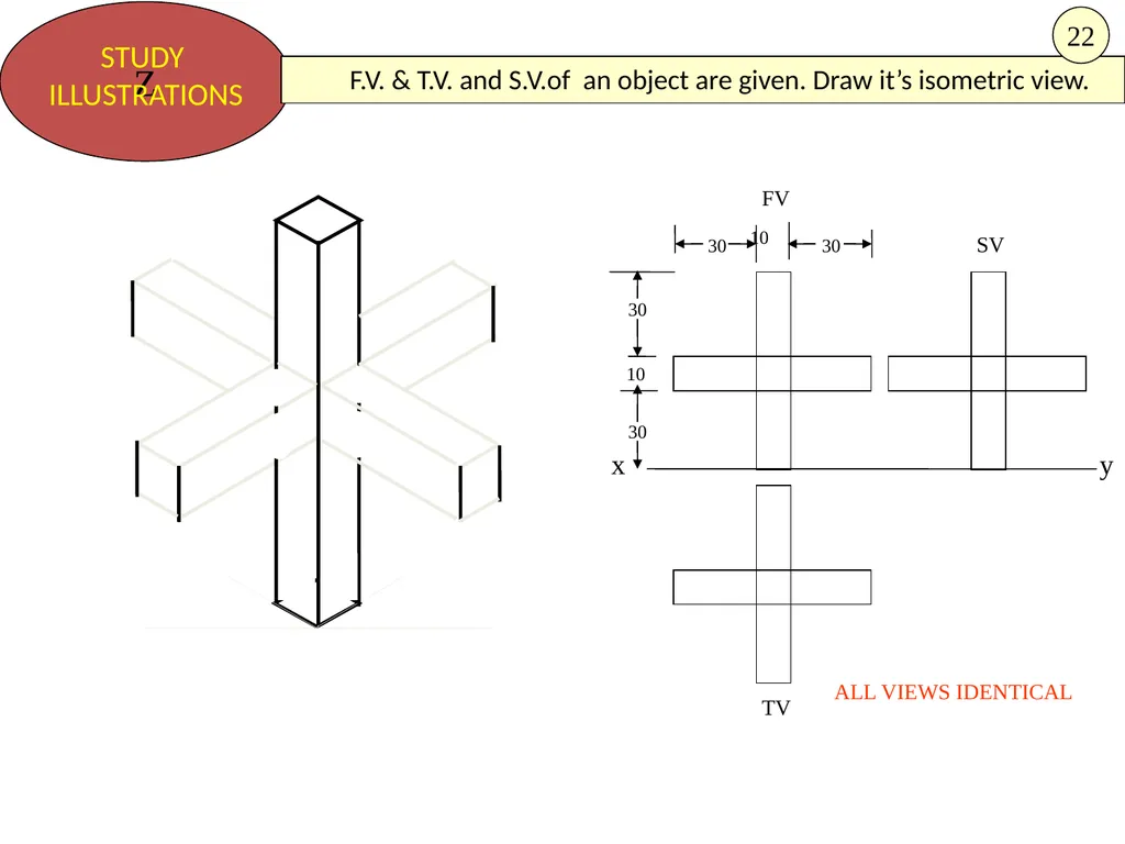 HALF CYLINDER LYING ON H.P. ( with flat face // - slide 16 of 39