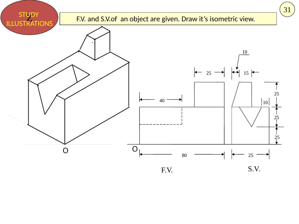 HALF CYLINDER LYING ON H.P. ( with flat face // - slide 24 of 39