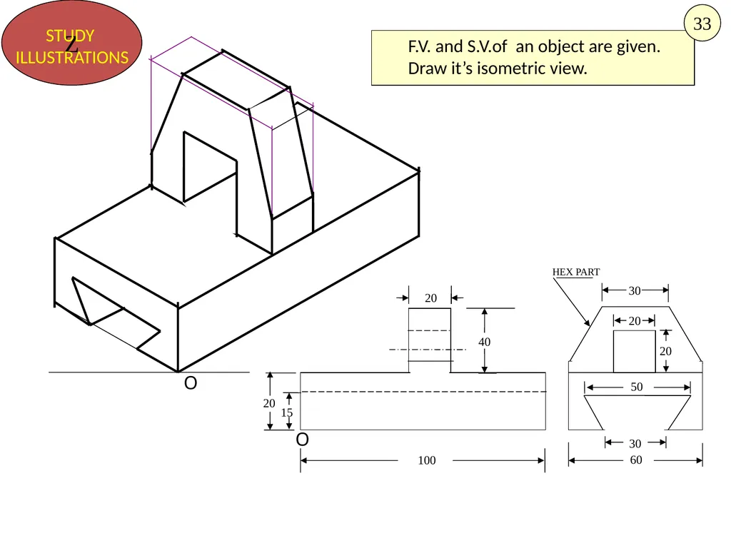 HALF CYLINDER LYING ON H.P. ( with flat face // - slide 26 of 39