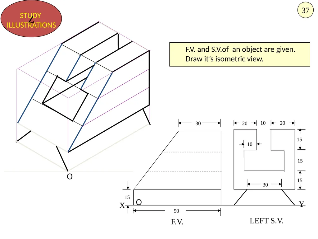 HALF CYLINDER LYING ON H.P. ( with flat face // - slide 29 of 39