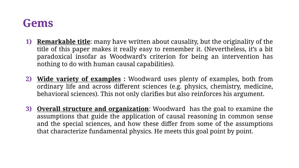 Causation with a Human Face By Jim Woodward - slide 10 of 11
