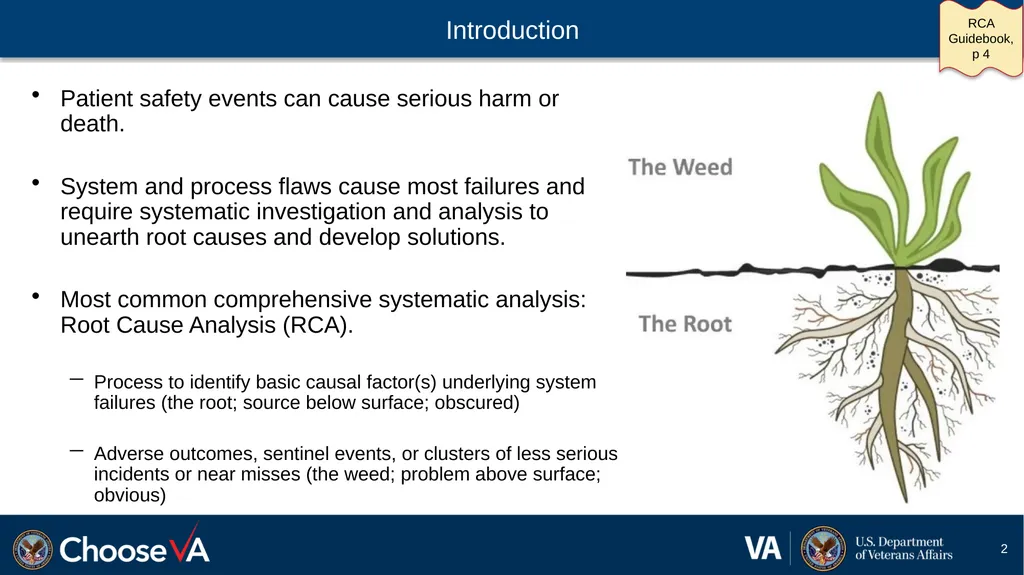 Guide to Performing a Root Cause Analysis: A - slide 2 of 52