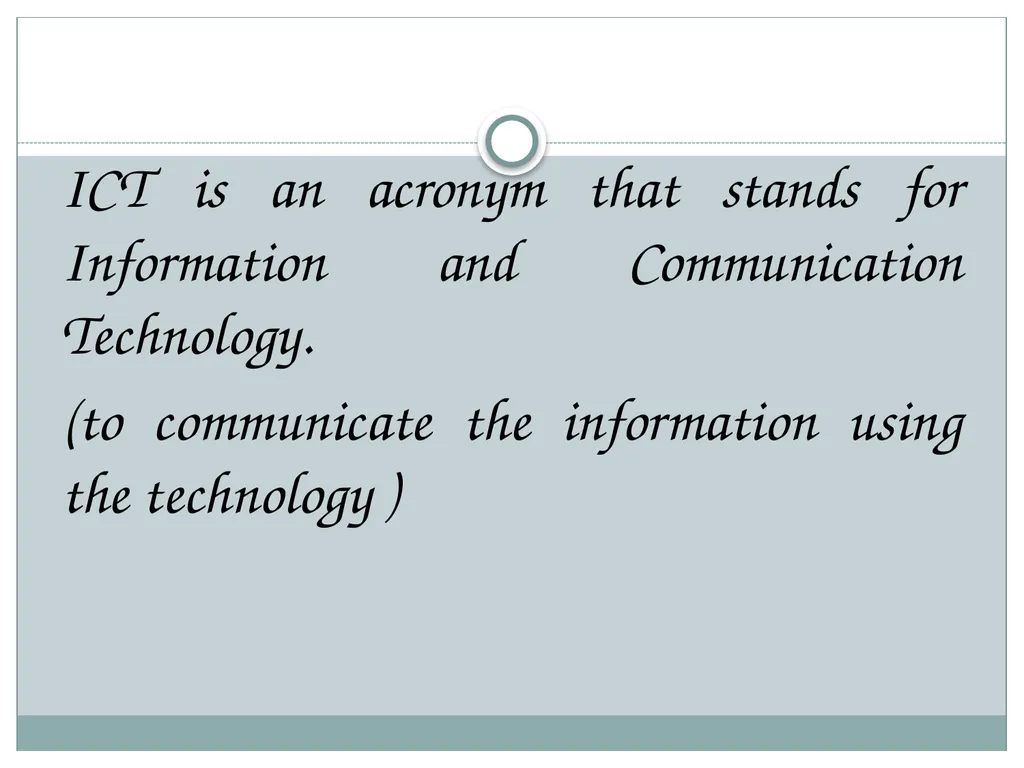 Submitted by Ms. SARITA GULATI ICT Concepts & - slide 3 of 28