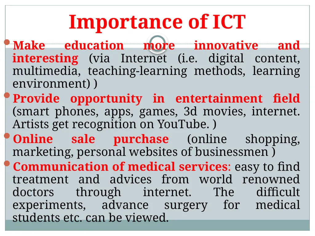 Submitted by Ms. SARITA GULATI ICT Concepts & - slide 19 of 28
