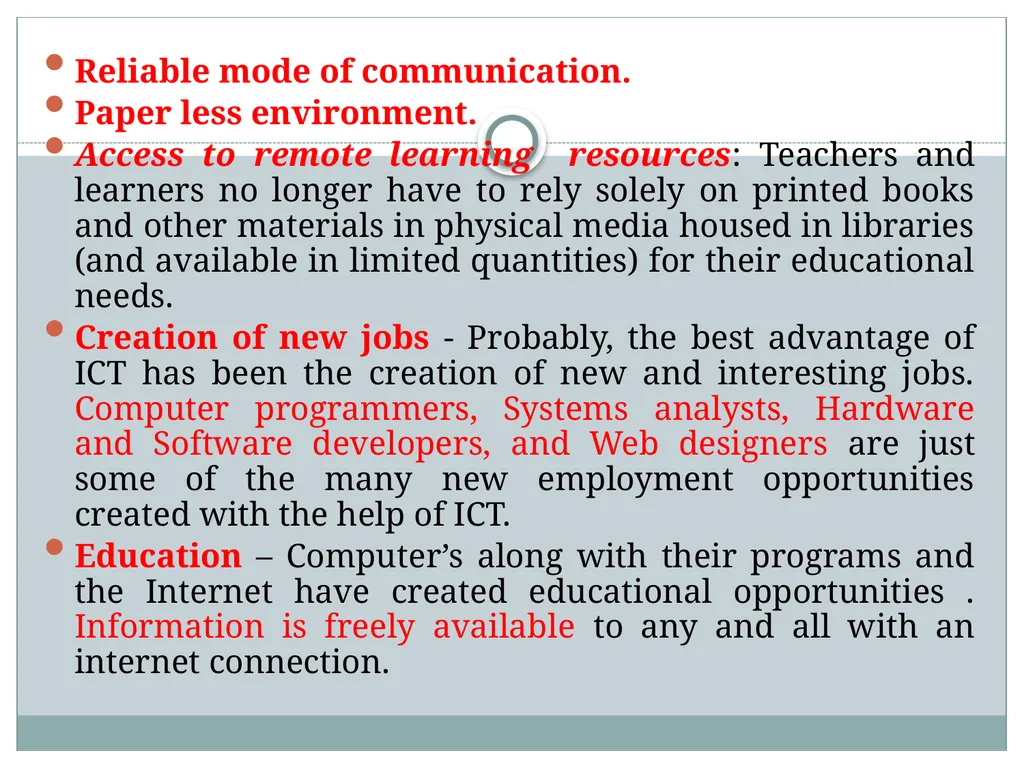 Submitted by Ms. SARITA GULATI ICT Concepts & - slide 23 of 28