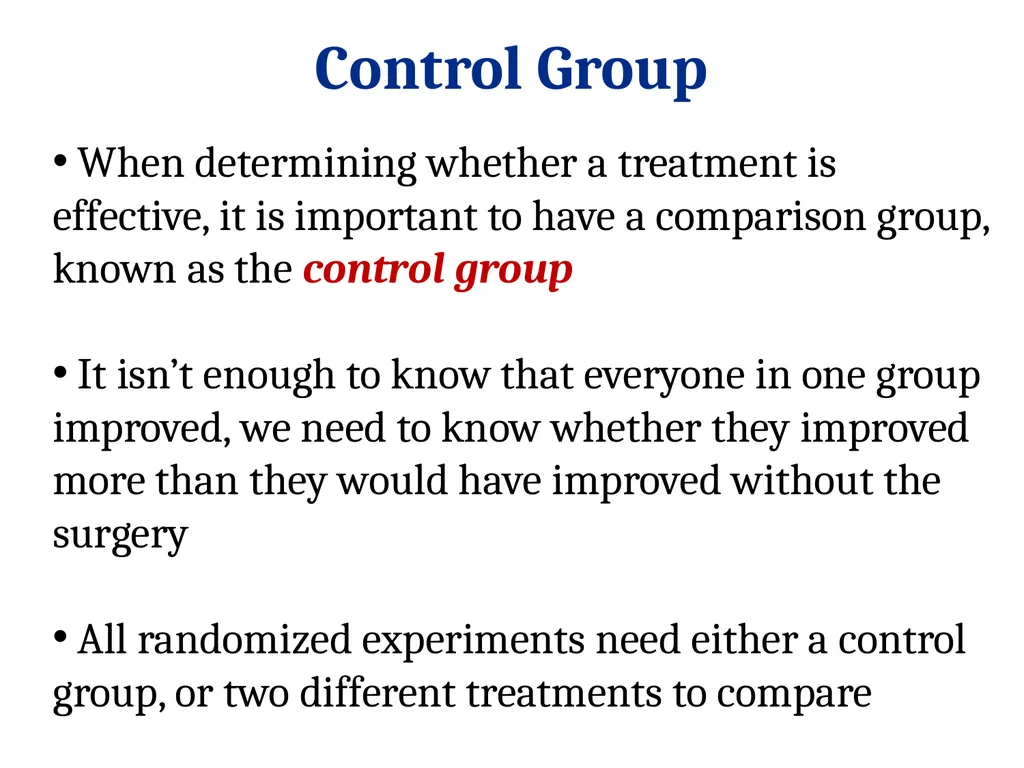 STAT 101: Day 3 Data Collection: Experiments and - slide 31 of 43