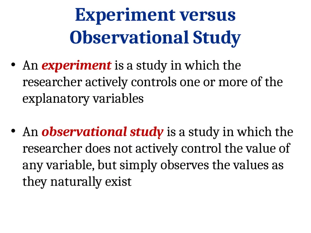 STAT 101: Day 3 Data Collection: Experiments and - slide 15 of 43