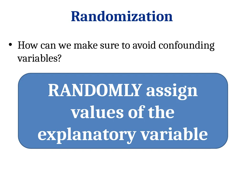 STAT 101: Day 3 Data Collection: Experiments and - slide 24 of 43