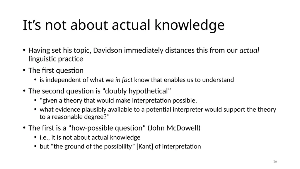 Illuminating Language Interpretation and - slide 16 of 90