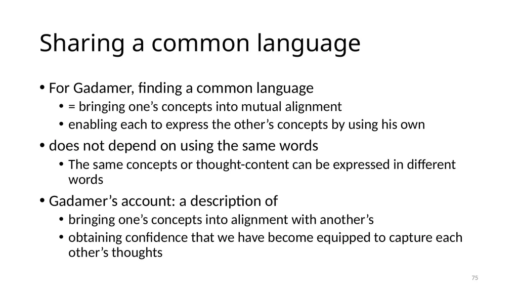 Illuminating Language Interpretation and - slide 75 of 90