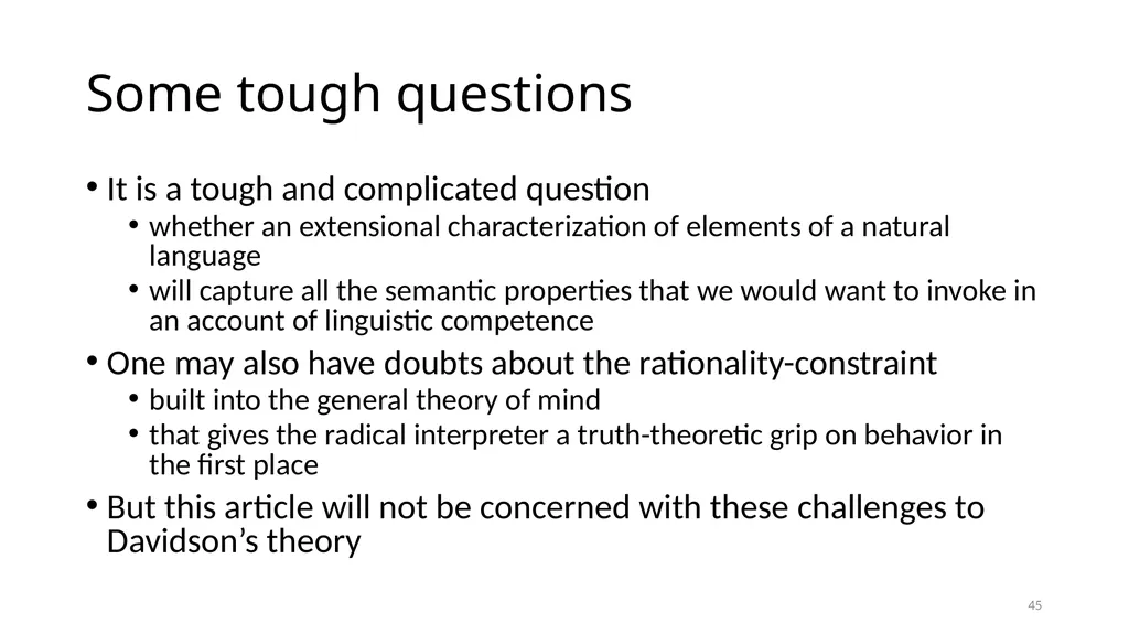 Illuminating Language Interpretation and - slide 45 of 90