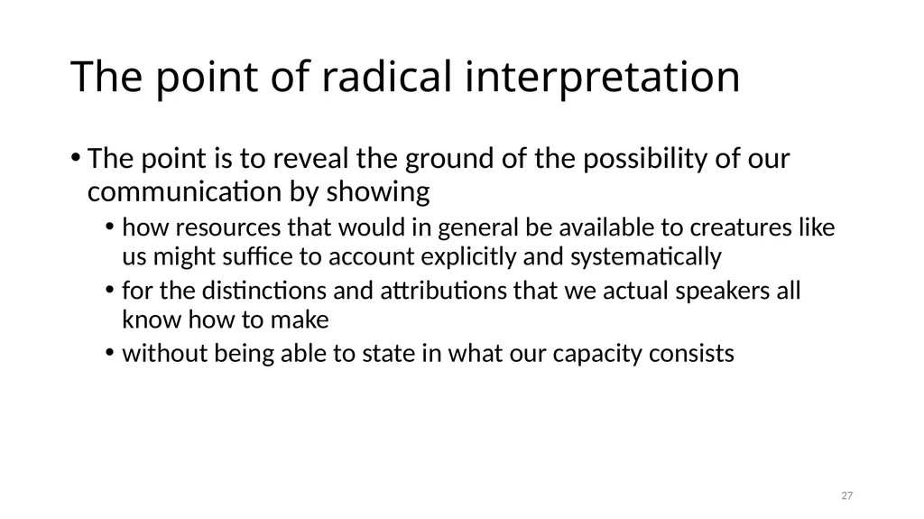 Illuminating Language Interpretation and - slide 27 of 90