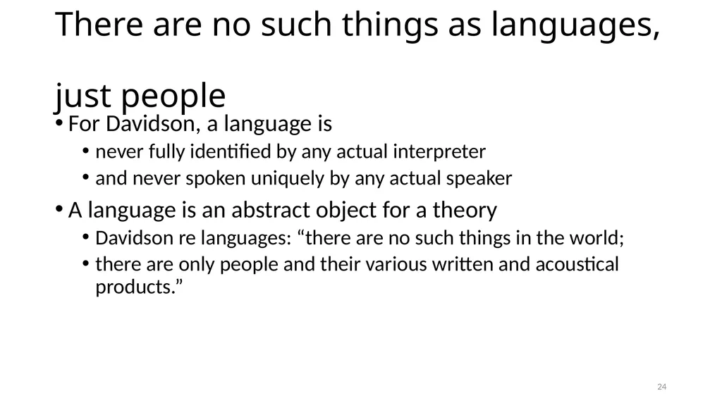 Illuminating Language Interpretation and - slide 24 of 90