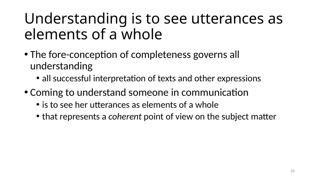 Illuminating Language Interpretation and - slide 10 of 90