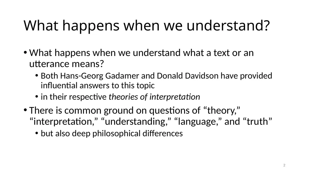 Illuminating Language Interpretation and - slide 2 of 90