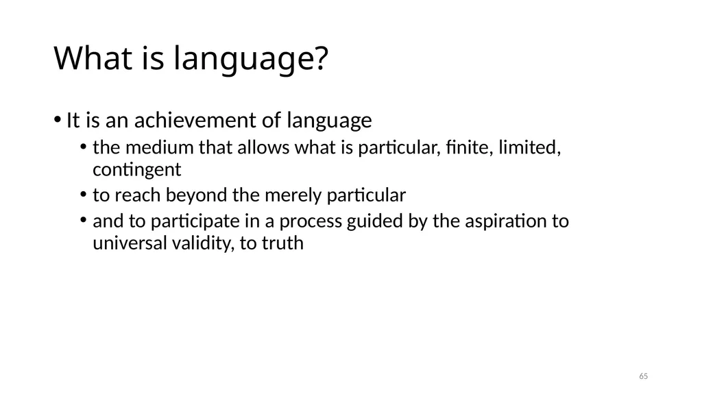 Illuminating Language Interpretation and - slide 65 of 90