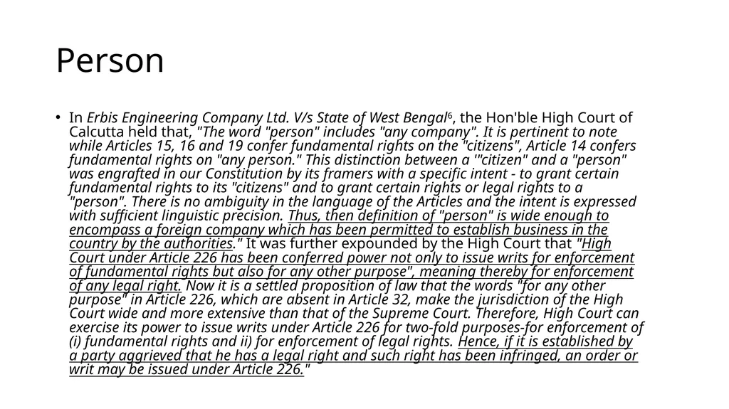WRIT CONSTITUTION Is it a law/Statute? It is a - slide 36 of 36