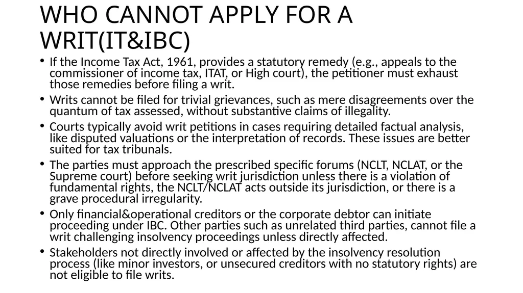 WRIT CONSTITUTION Is it a law/Statute? It is a - slide 12 of 36
