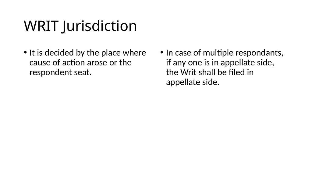 WRIT CONSTITUTION Is it a law/Statute? It is a - slide 33 of 36