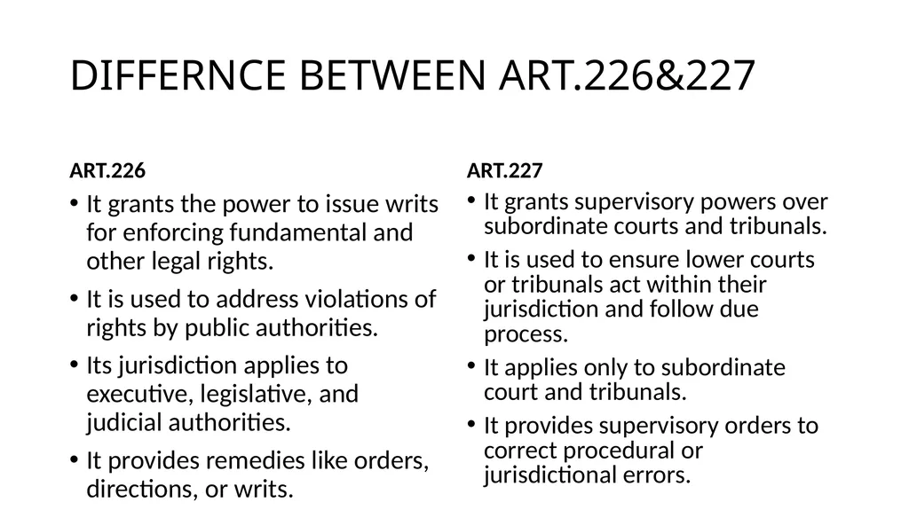 WRIT CONSTITUTION Is it a law/Statute? It is a - slide 8 of 36