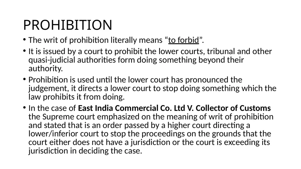 WRIT CONSTITUTION Is it a law/Statute? It is a - slide 21 of 36