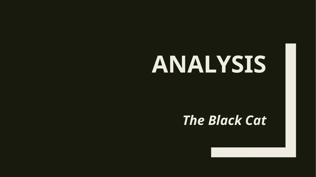ThE Black cat Edgar Allan Poe Summary Analysis & - slide 18 of 36