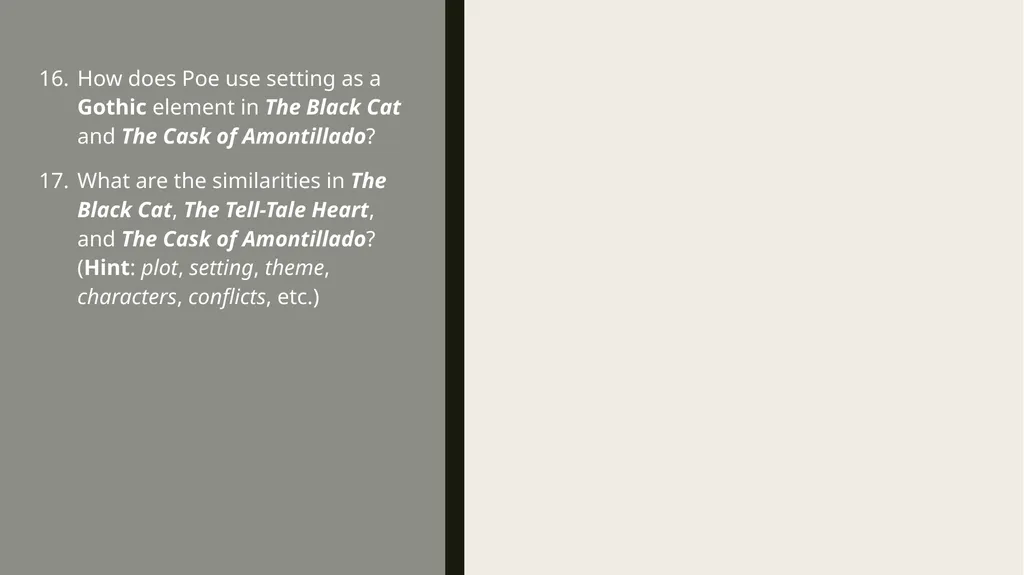 ThE Black cat Edgar Allan Poe Summary Analysis & - slide 35 of 36