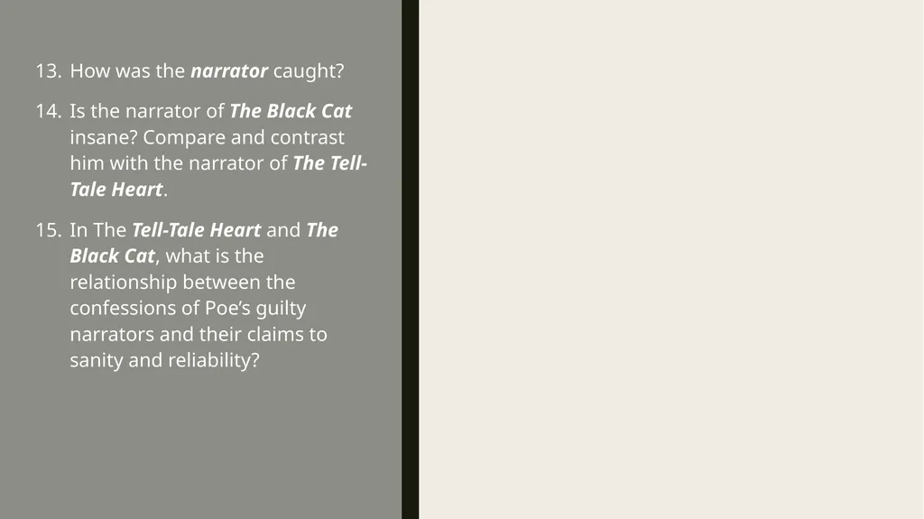 ThE Black cat Edgar Allan Poe Summary Analysis & - slide 34 of 36