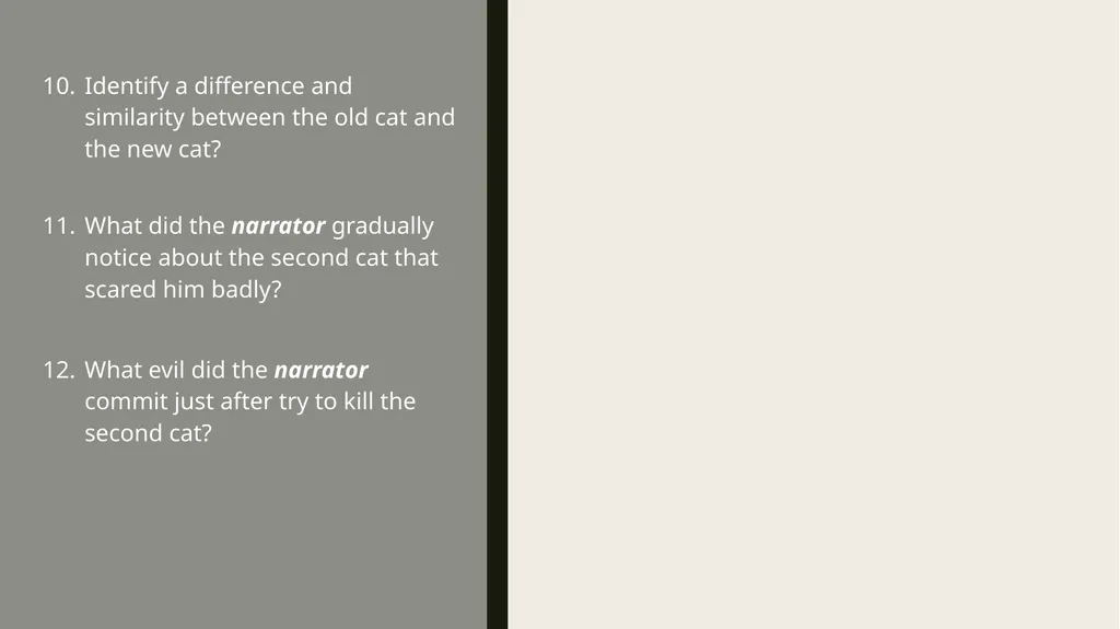ThE Black cat Edgar Allan Poe Summary Analysis & - slide 33 of 36