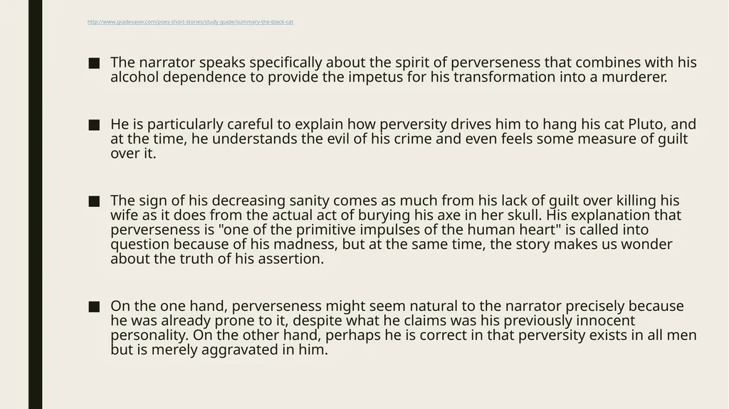 ThE Black cat Edgar Allan Poe Summary Analysis & - slide 22 of 36