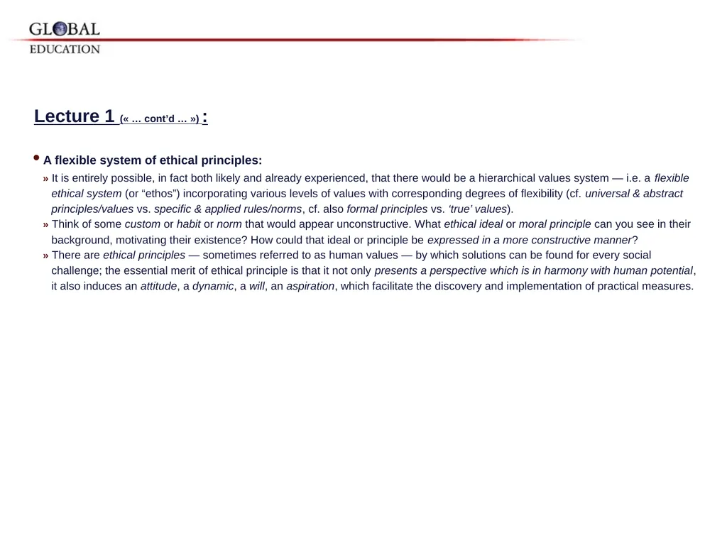 GKAS 3412 6 cr. Human Rights, Global Ethos and the - slide 5 of 42