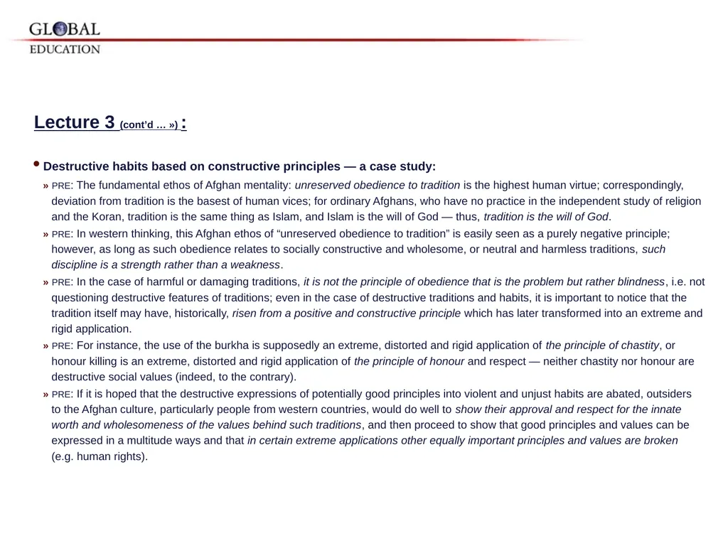 GKAS 3412 6 cr. Human Rights, Global Ethos and the - slide 28 of 42