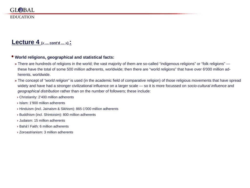 GKAS 3412 6 cr. Human Rights, Global Ethos and the - slide 32 of 42