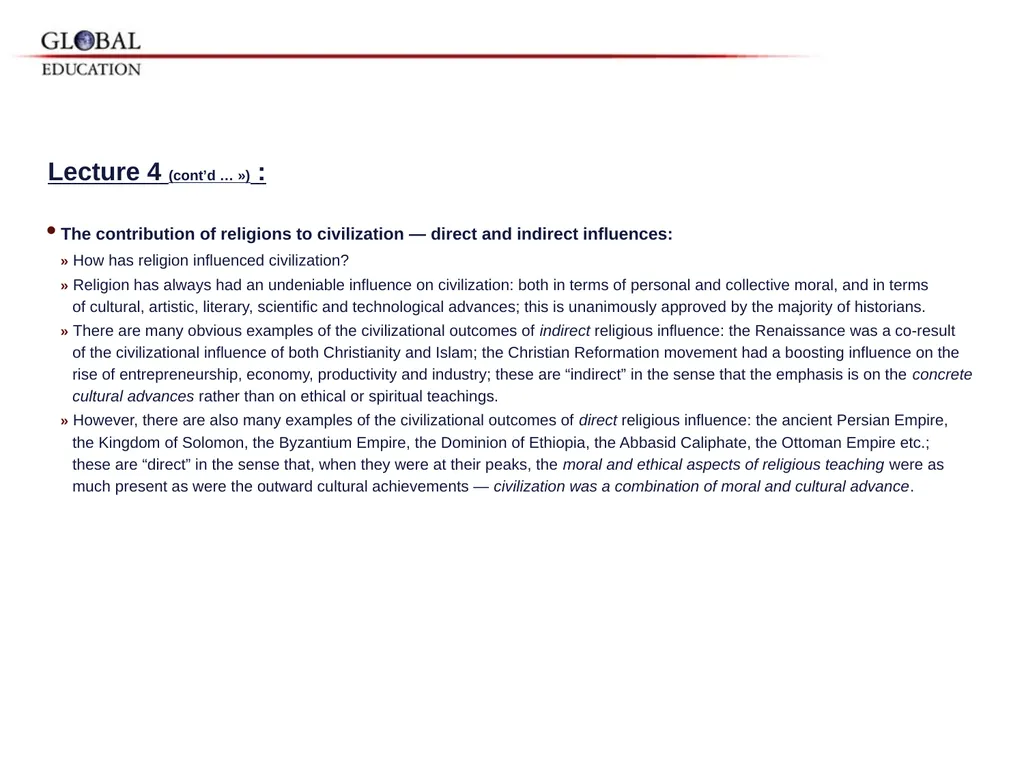 GKAS 3412 6 cr. Human Rights, Global Ethos and the - slide 31 of 42