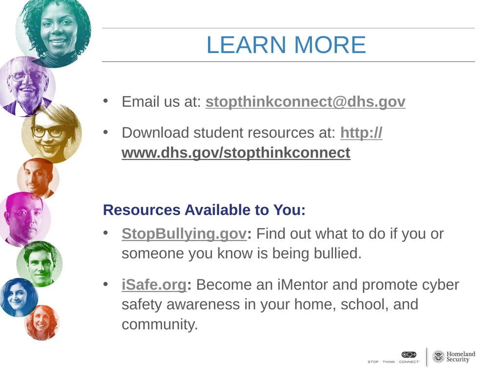 STOP.THINK.CONNECT™ NATIONAL CYBERSECURITY - slide 12 of 13