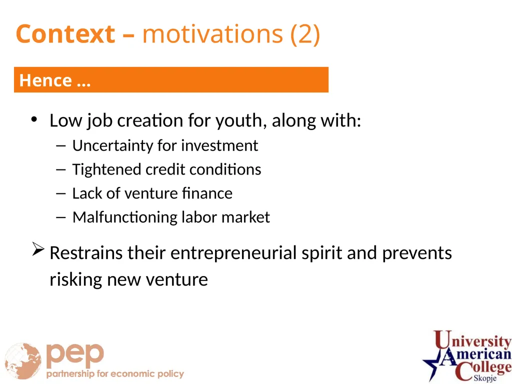 Marjan Petreski University American College - - slide 4 of 22