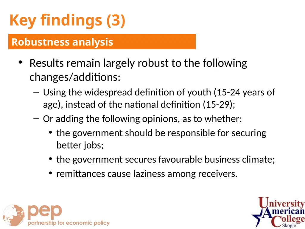Marjan Petreski University American College - - slide 17 of 22