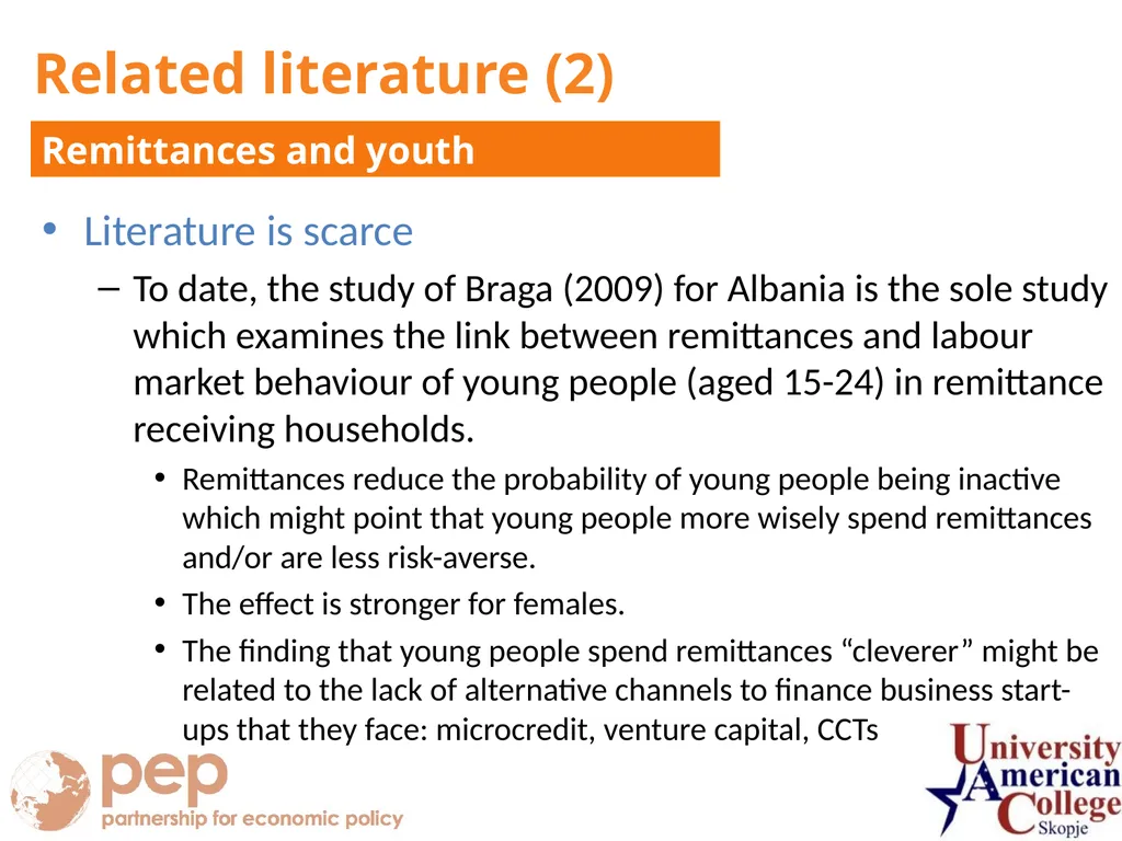 Marjan Petreski University American College - - slide 8 of 22