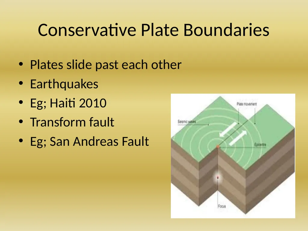 Plate Tectonics Revision 6th year Geography - slide 8 of 21